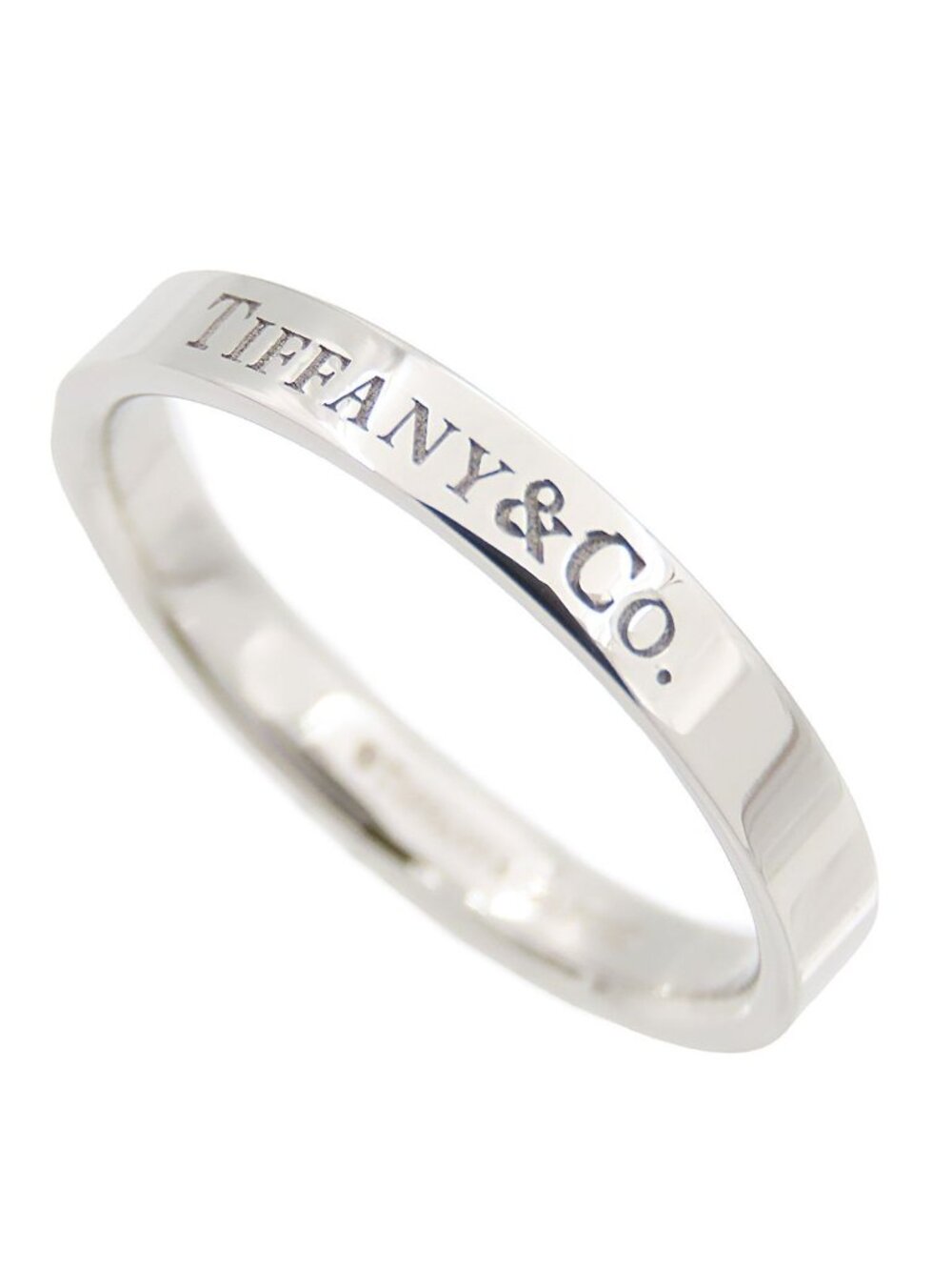 Tiffany & Co Flat Band Ring Platinum